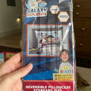 Galaxy Explorers Kids Pillowcase - Blue (Set of 2 pillow cases)